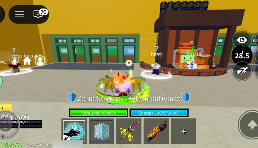 Conta de blox fruits