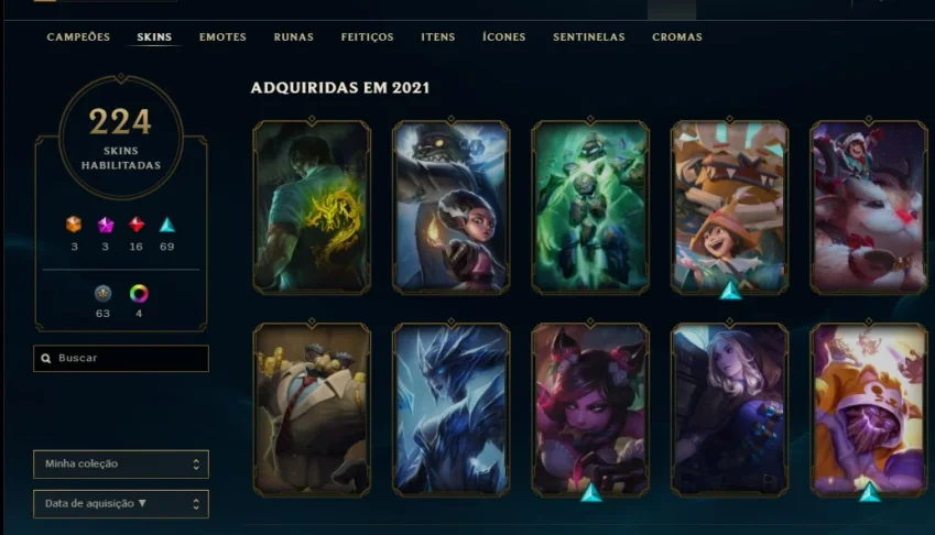 Vendo conta de League of Legends