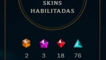Conta LOL todos champs habilitados, 142 skins e 43 cromas.