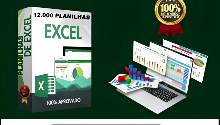 +12.000 Planilhas Editáveis Excel Prontas