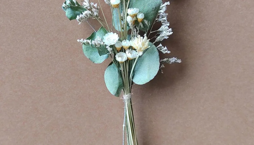 Mini buque flores desidratadas para embalagens