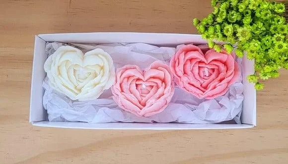 Kit 3 Velas Aromáticas Rosa Gaia 40g