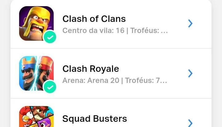 Supercell 3 jogos : Clash Royale, Squad Busters, COC