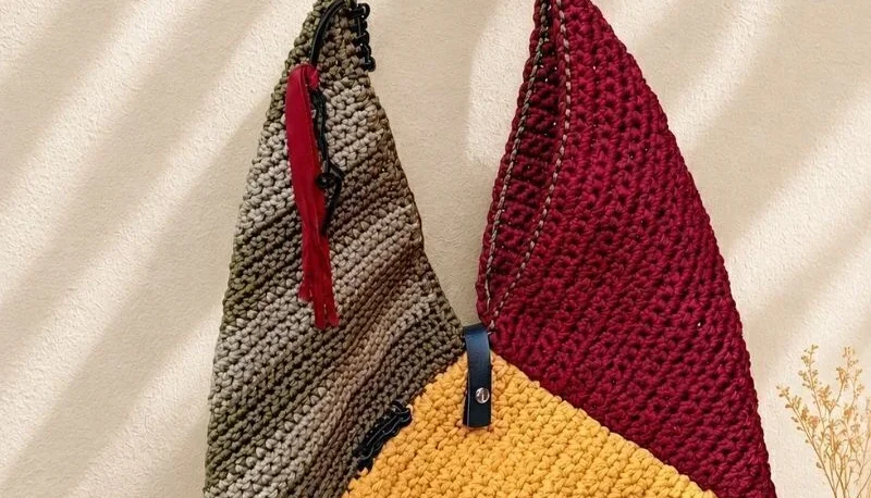 Bolsa de Crochê Desconstruída Grande