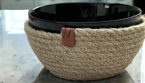 Porta Bowl Artesanal em Corda de Juta