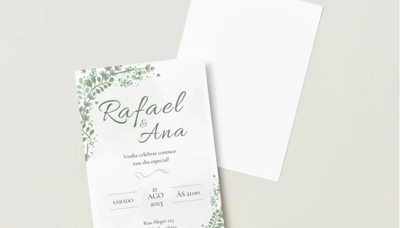 Convite de casamento