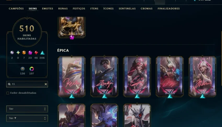 Conta LoL 2012 - Varias Skins Raras, Todos Campeões
