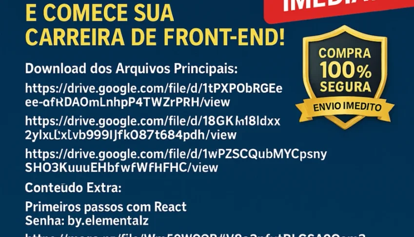 Web Design, UX/UI Design, HTML, CSS, JavaScript e React