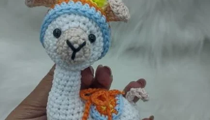 Mini Lhama De Crochê