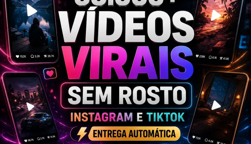 60.000+ VÍDEOS VIRAIS SEM ROSTO INSTAGRAM E TIKTOK - ENTREGA