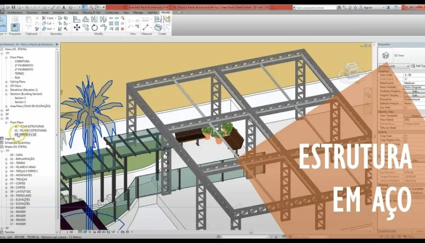 Template Revit Estruturas Em Aço Ca