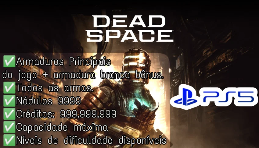 Dead Space (PS5) - Armaduras, Armas, nodulos e mto mais!!
