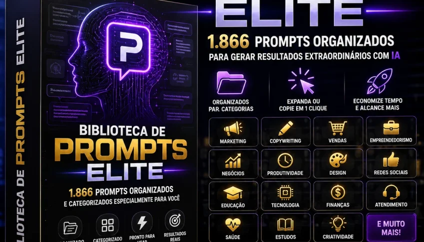 Biblioteca De Prompts Elite | 1.866 Prompts Premium Para Ia