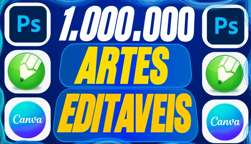 (Apenas Hoje 88% Off!) +1.000.000 Arquivos Editaveis