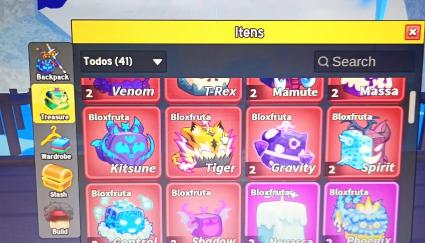 Venda de frutas / blox fruits