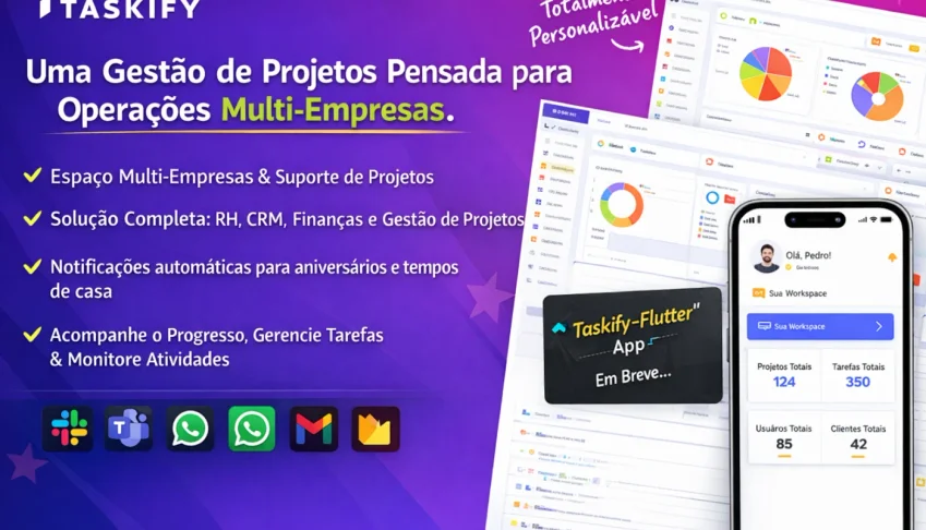 Taskify - Gerenciamento de Projetos - Ferramenta de Gerencia
