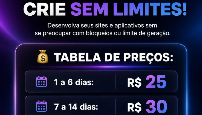 Lovable Créditos Infinitos 30 dias