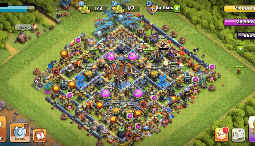 Clash of Clans CV 18 COM ***6** CONSTRUTORES