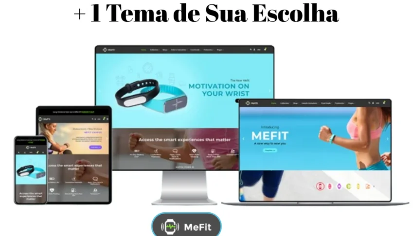 Tema Shopify MeFit - Tema Fitness + Atualizações e Bônus