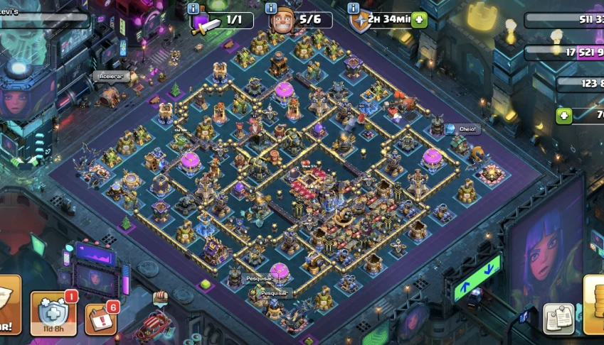 Conta Full Cv 18 Clash Of Clans