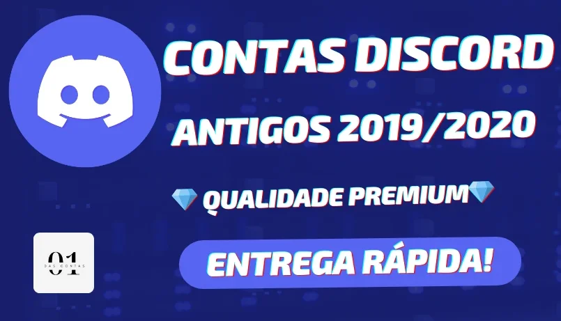 [PREMIUM] CONTAS DISCORD ANTIGAS 2019/2020 + EMAIL INCLUSO