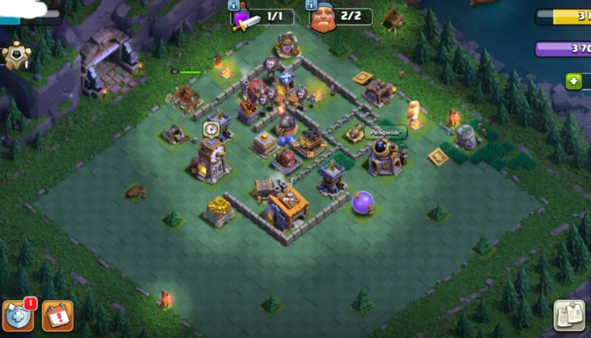 Clash of clans CV13 recém iniciado