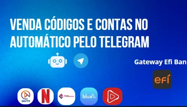 Bot para venda de codigos e contas automatico pelo telegram