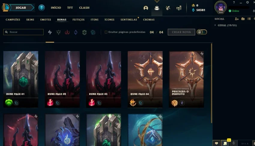 Conta League Of Legends (Recheada)
