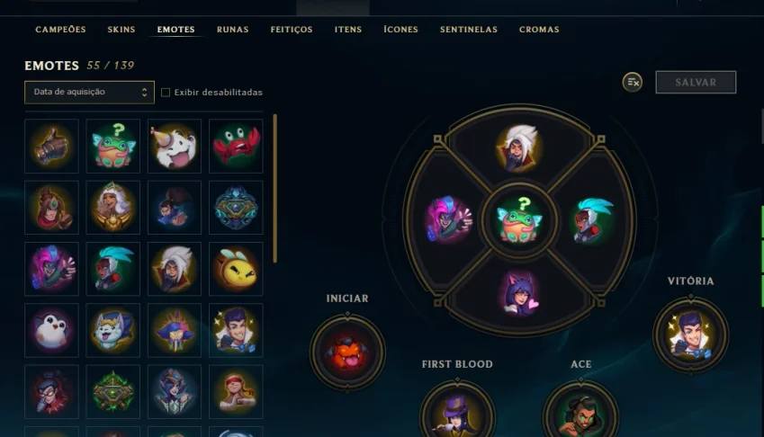 Vendo conta no League of Legends