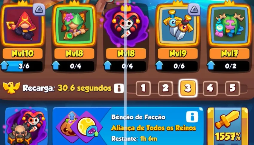 1557% de crítico / cultista 10 / full acesso