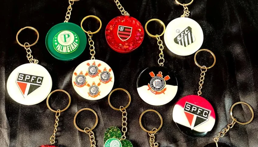 Chaveiro Times De Futebol Resina Premium - Vários Modelos
