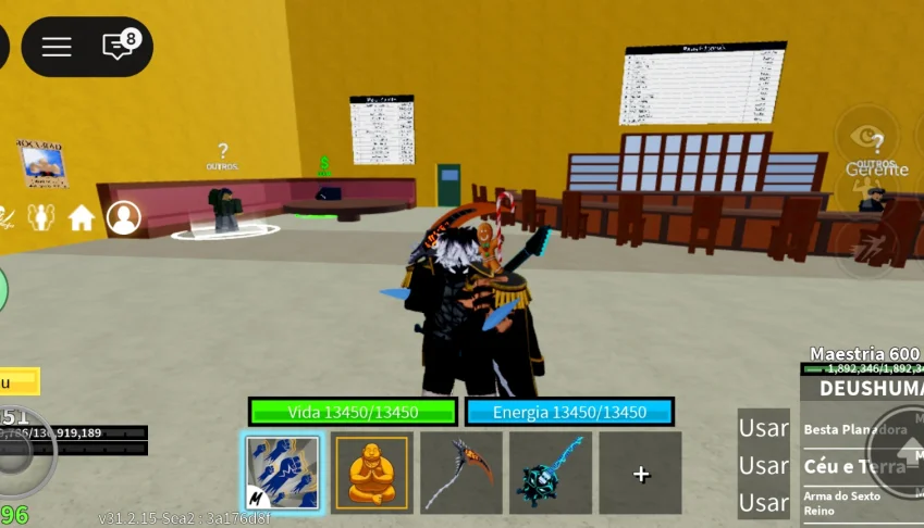 Conta blox fruits