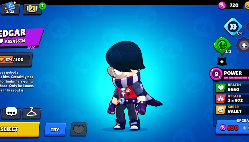 Conta Brawl Stars 1470 Troféus | 16 Brawlers | Edgar Evo |