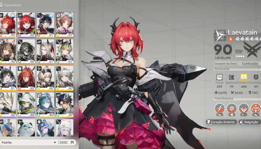 Conta Arknights Endfield Nivel 60 LaevatainC1 + Arma
