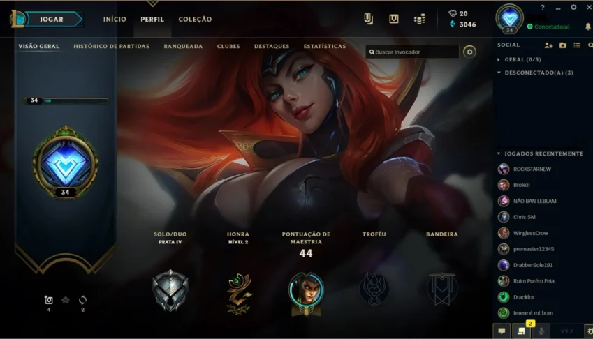 Conta LVL 30+