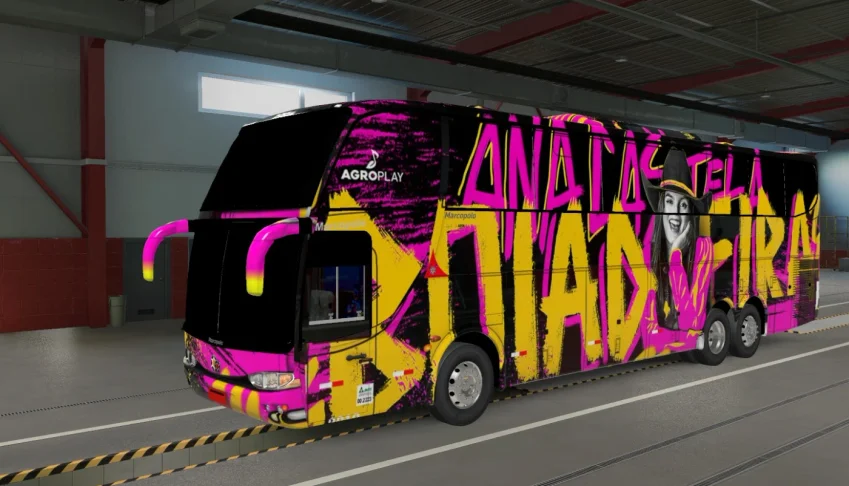 skin  bus da cantora ana castela pro g6 ld  ets2 1.51