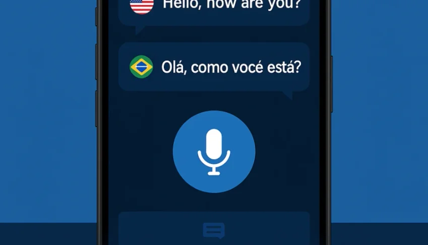 Tradutor de Voz Inteligência Artificial Fale Traduza Android