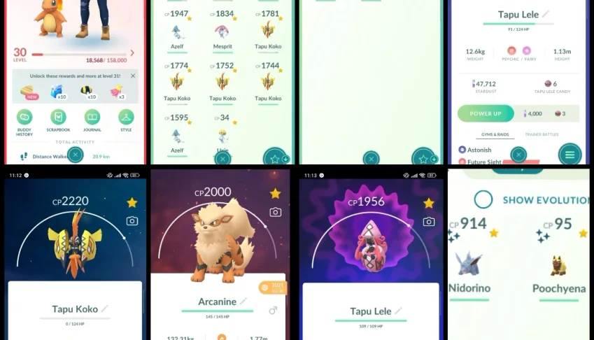 Pokémon GO Level 30 com 11 Lendários + 2 Shiny | PK02
