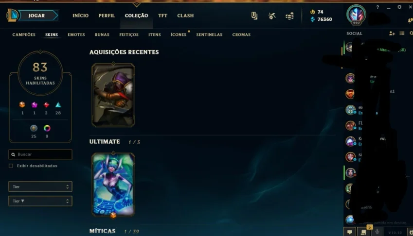 Conta do lol Diamante 3