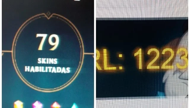 Conta LolUnranked com 80 skins120 campeoes por 800 reais