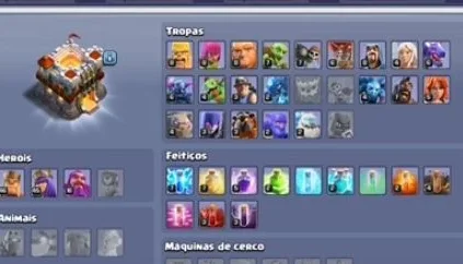 Clash of clans cv 11 barato, herois  nivel 40, quase full