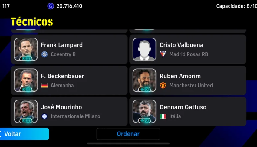 Conta Efootball Mobile 3328 De Força - Cartas Big Time, Epic
