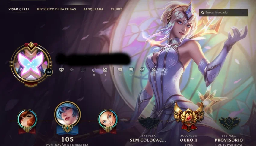 Conta LoL gold 2 , 124 skins épicas, 6 pag de runa completas