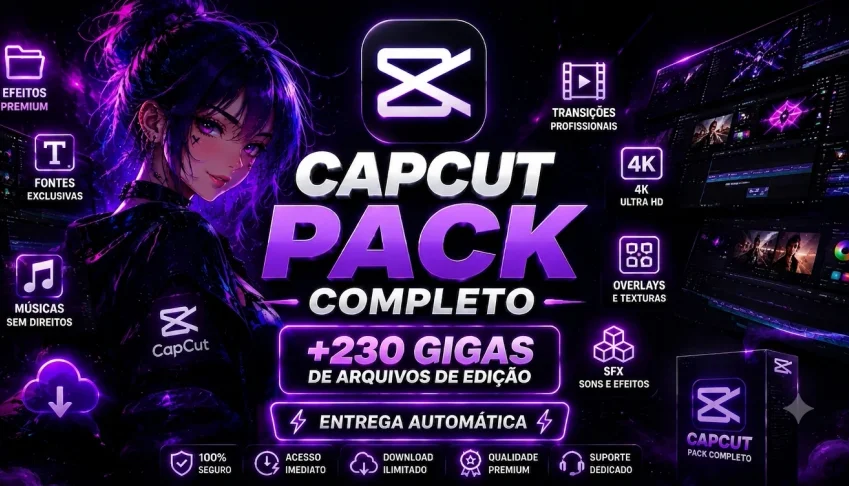🚀 Capcut Pack Completo +230Gb De Arquivos De Edição
