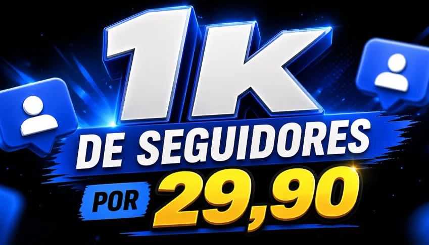 1k de seguidores para Instagram