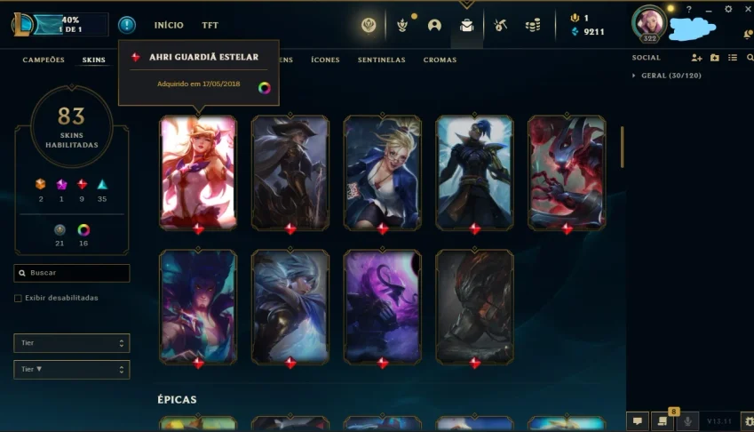 Conta Lol / Valorant