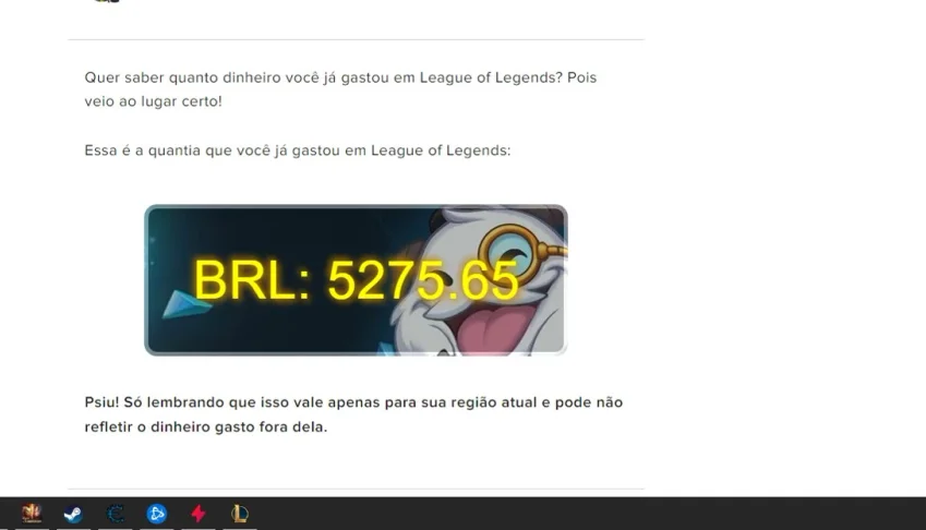 Conta LOL