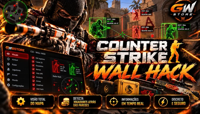 wall hack - atualizado e indetectável