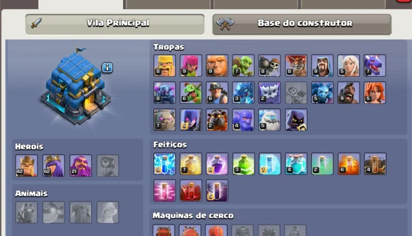 Clash of Clãns CV 12 semi Full Barato