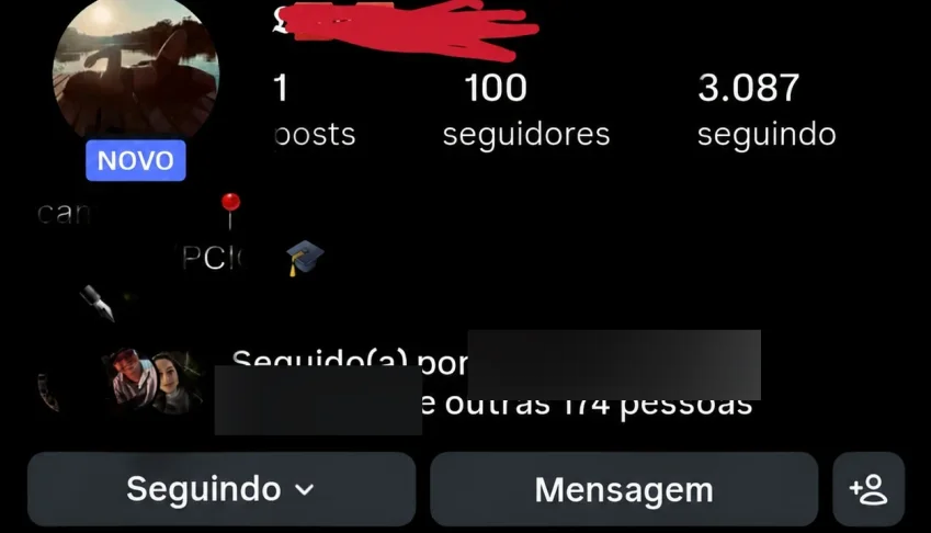 Conta do instagram com 100 seg REAIS BR